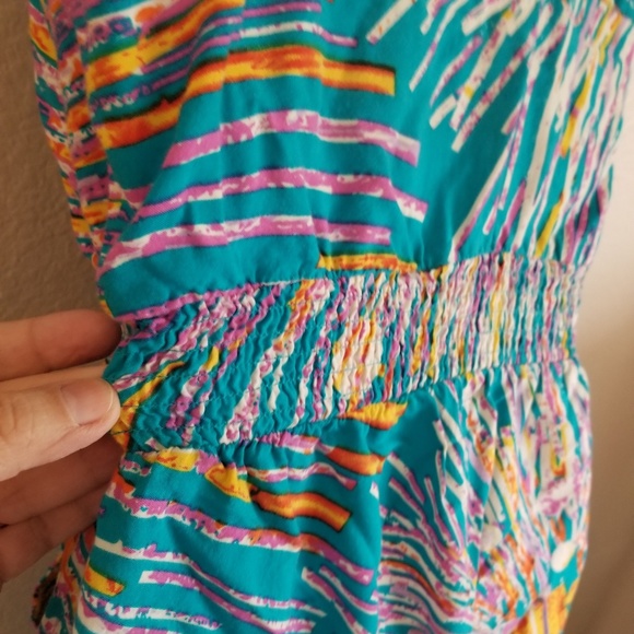 AKIRA multicolor starburst strap Dress small - Picture 9 of 9